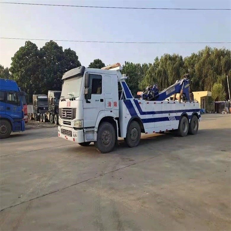 Λιγότερες ώρες Χρησιμοποιείται Howo 6*4 Wrecker ρυμουλκούμενο φορτηγό 8*4 ρυμουλκούμενο σώμα με ISO9001 / CCC πιστοποιημένο