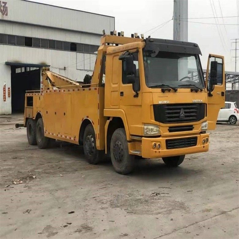 Λιγότερες ώρες Χρησιμοποιείται Howo 6*4 Wrecker ρυμουλκούμενο φορτηγό 8*4 ρυμουλκούμενο σώμα με ISO9001 / CCC πιστοποιημένο
