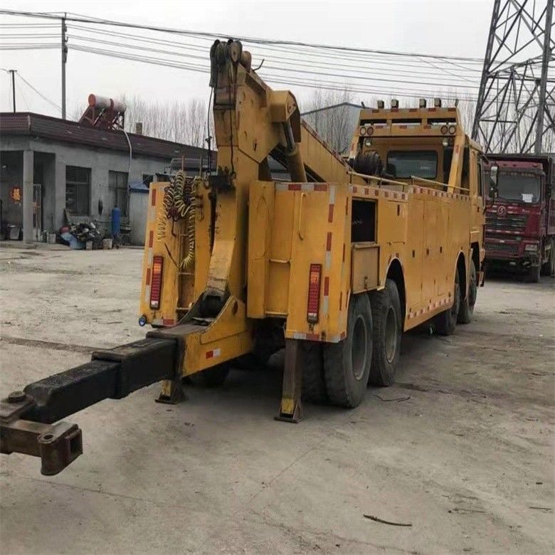 Λιγότερες ώρες Χρησιμοποιείται Howo 6*4 Wrecker ρυμουλκούμενο φορτηγό 8*4 ρυμουλκούμενο σώμα με ISO9001 / CCC πιστοποιημένο