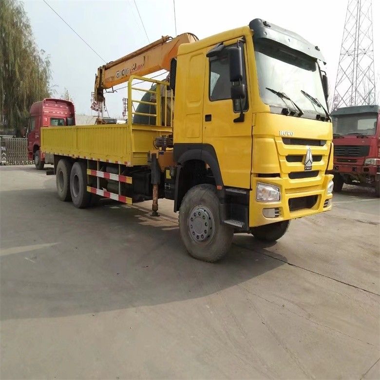 Σιδηροδρομικός γερανός με κινητήρα Sinotruk WD615 μοντέλο 10 τόνων με αρχικό υδραυλικό κύλινδρο