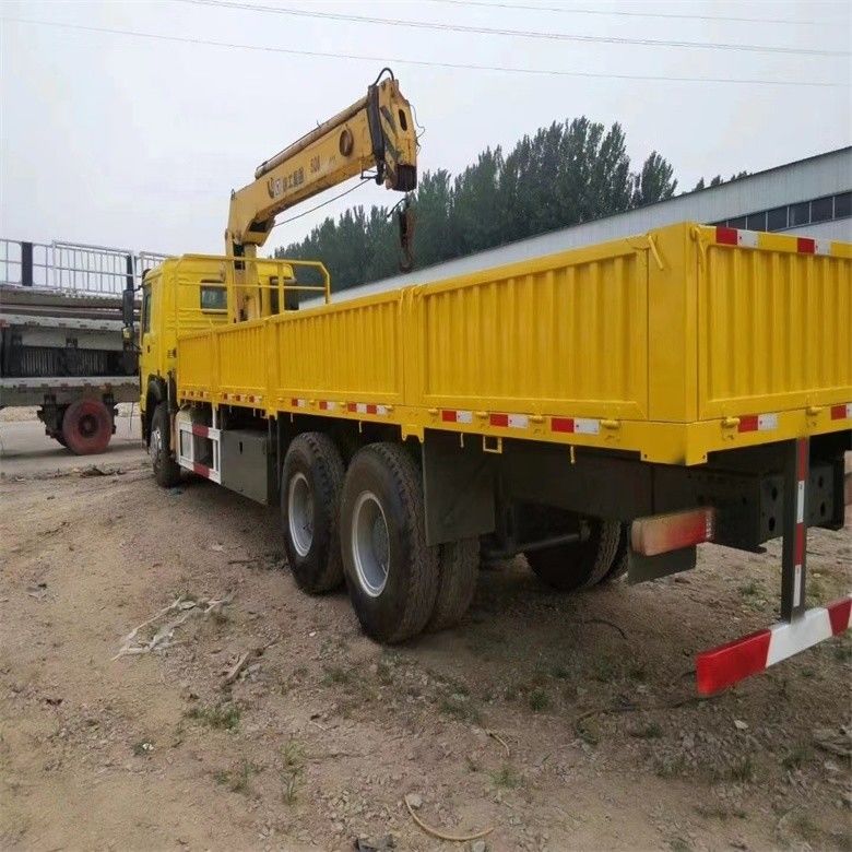 Σιδηροδρομικός γερανός με κινητήρα Sinotruk WD615 μοντέλο 10 τόνων με αρχικό υδραυλικό κύλινδρο