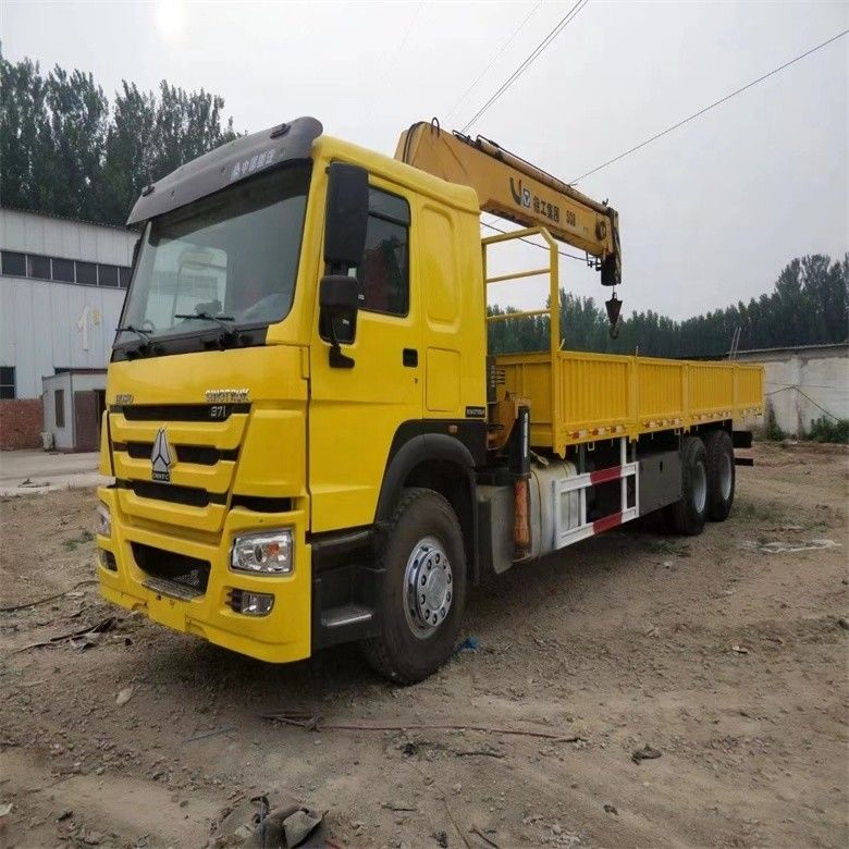 Σιδηροδρομικός γερανός με κινητήρα Sinotruk WD615 μοντέλο 10 τόνων με αρχικό υδραυλικό κύλινδρο