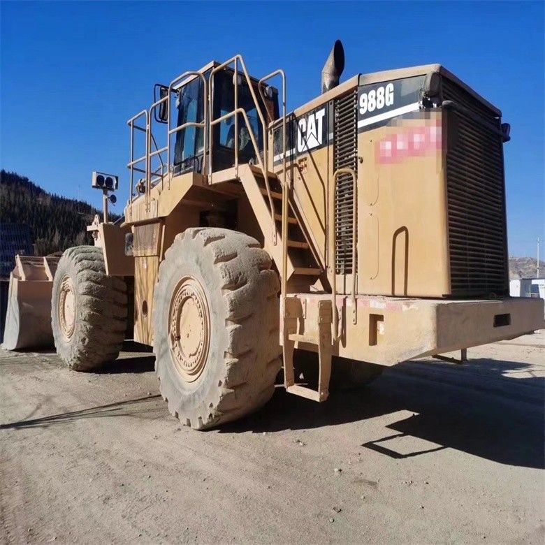 Χρησιμοποιούμενη Caterpillar CAT 988G 988 50 τόνων τροχοφόρος με μέγιστο ύψος εκφόρτωσης 4,46 m
